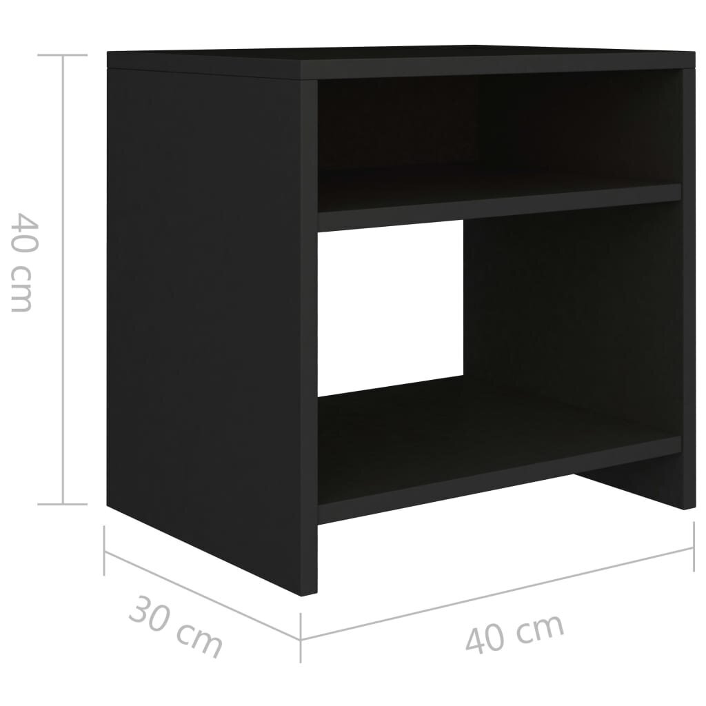 Naktinė spintelė, 40x30x40cm kaina ir informacija | Spintelės prie lovos | pigu.lt