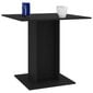 Valgomojo stalas, 80x80x75 cm, juodas цена и информация | Virtuvės ir valgomojo stalai, staliukai | pigu.lt