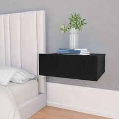 Pakabinamas naktinis staliukas, juodos sp., 40x30x15cm kaina ir informacija | Spintelės prie lovos | pigu.lt