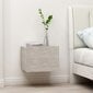 Naktinė spintelė, betono pilkos spalvos, 40x30x30cm kaina ir informacija | Spintelės prie lovos | pigu.lt