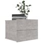 Naktinė spintelė, betono pilkos spalvos, 40x30x30cm kaina ir informacija | Spintelės prie lovos | pigu.lt