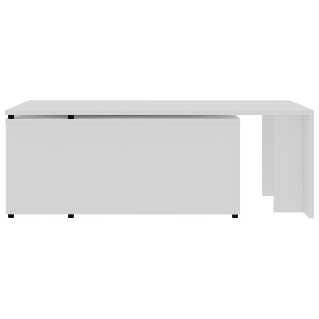 Kavos staliukas, 150x50x35cm, baltos spalvos kaina ir informacija | Kavos staliukai | pigu.lt
