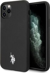 U.S Polo USHCN65PUBK Wrapped Cover Чехол для Apple iPhone 11 Pro Max Черный цена и информация | Чехлы для телефонов | pigu.lt