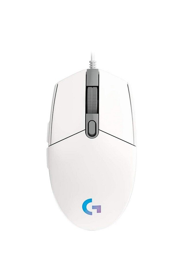 Logitech G203, balta kaina ir informacija | Pelės | pigu.lt