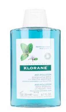 Detoksikuojantis šampūnas, apsaugantis nuo aplinkos taršos poveikio Klorane Anti Pollution, 200 ml kaina ir informacija | Šampūnai | pigu.lt