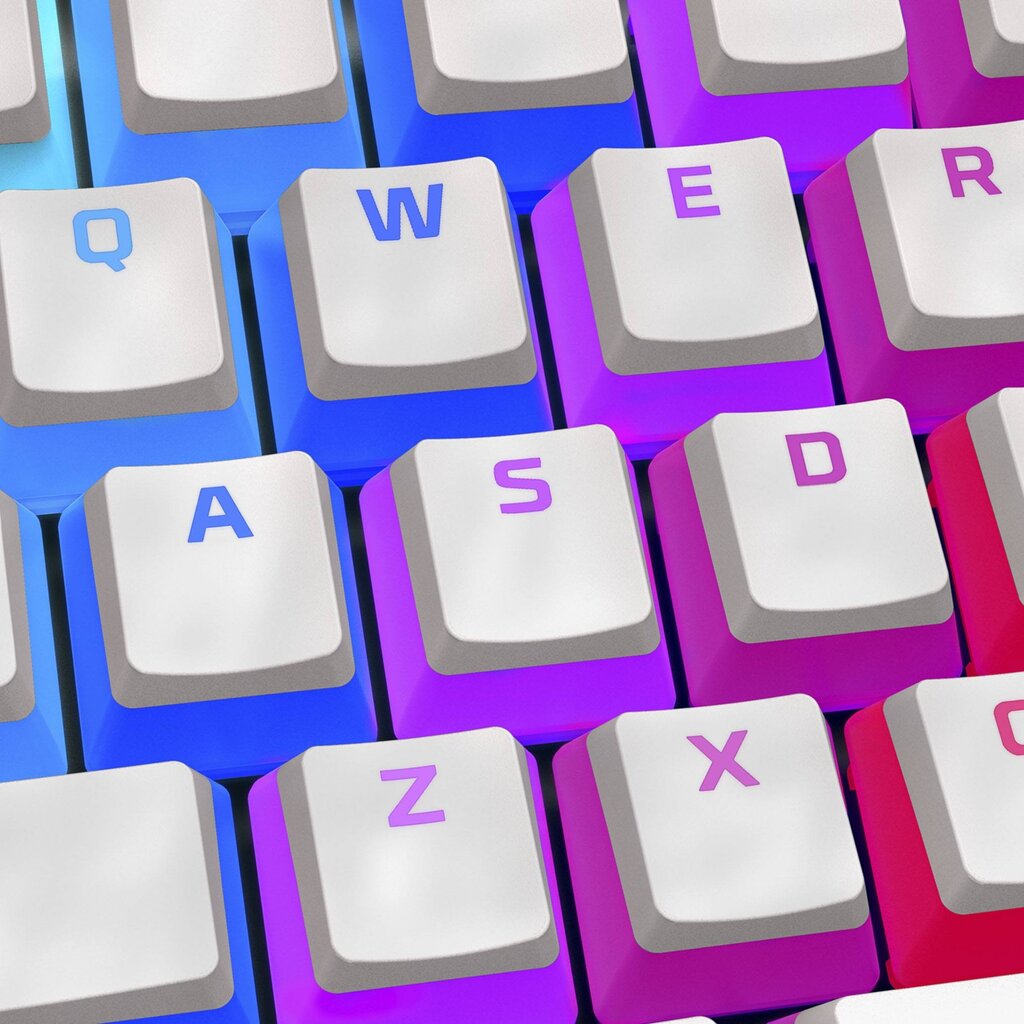 Mechaninė klaviatūra HyperX Pudding Keycaps HKCPXP-WT-US/G kaina ir informacija | Klaviatūros | pigu.lt