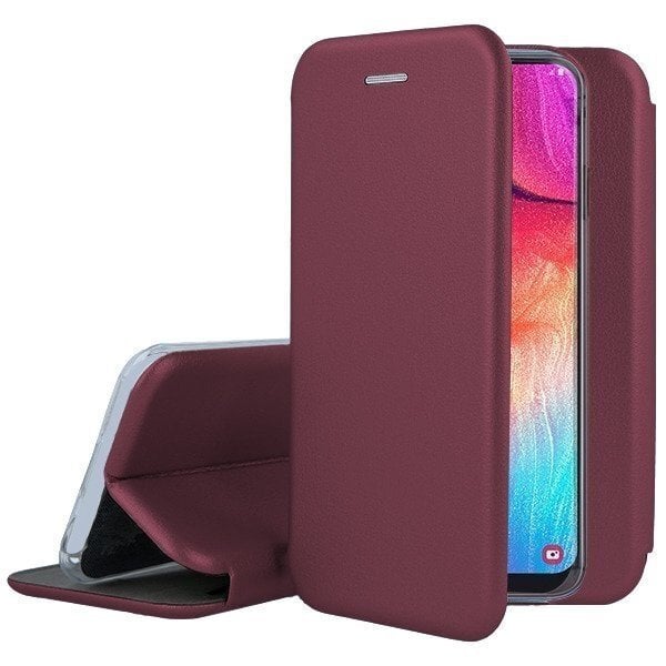 Dėklas Book Elegance Samsung A105 A10, bordo kaina ir informacija | Telefono dėklai | pigu.lt