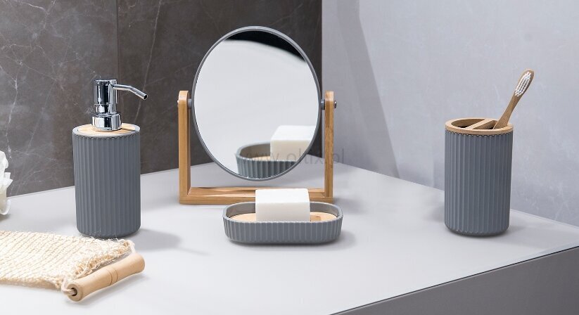 AWD pastatomas kosmetinis veidrodis Rayon, 21x18 cm kaina ir informacija | Vonios kambario aksesuarai | pigu.lt