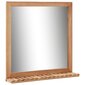Vonios kambario veidrodis VidaXL, 60x12x62 cm, rudas цена и информация | Veidrodžiai | pigu.lt