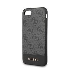 Guess 4G Stripe Cover, skirtas iPhone 7/8/SE2020, pilkas kaina ir informacija | Telefono dėklai | pigu.lt