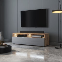 ТВ столик Selsey Rednaw 100 LED, серый/коричневый цена и информация | Тумбы под телевизор | pigu.lt