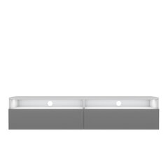 ТВ столик Selsey Rednaw 140 LED, серый/белый цена и информация | Тумбы под телевизор | pigu.lt