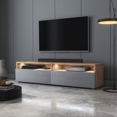 ТВ столик Selsey Rednaw 140 LED, серый/коричневый цена и информация | Тумбы под телевизор | pigu.lt