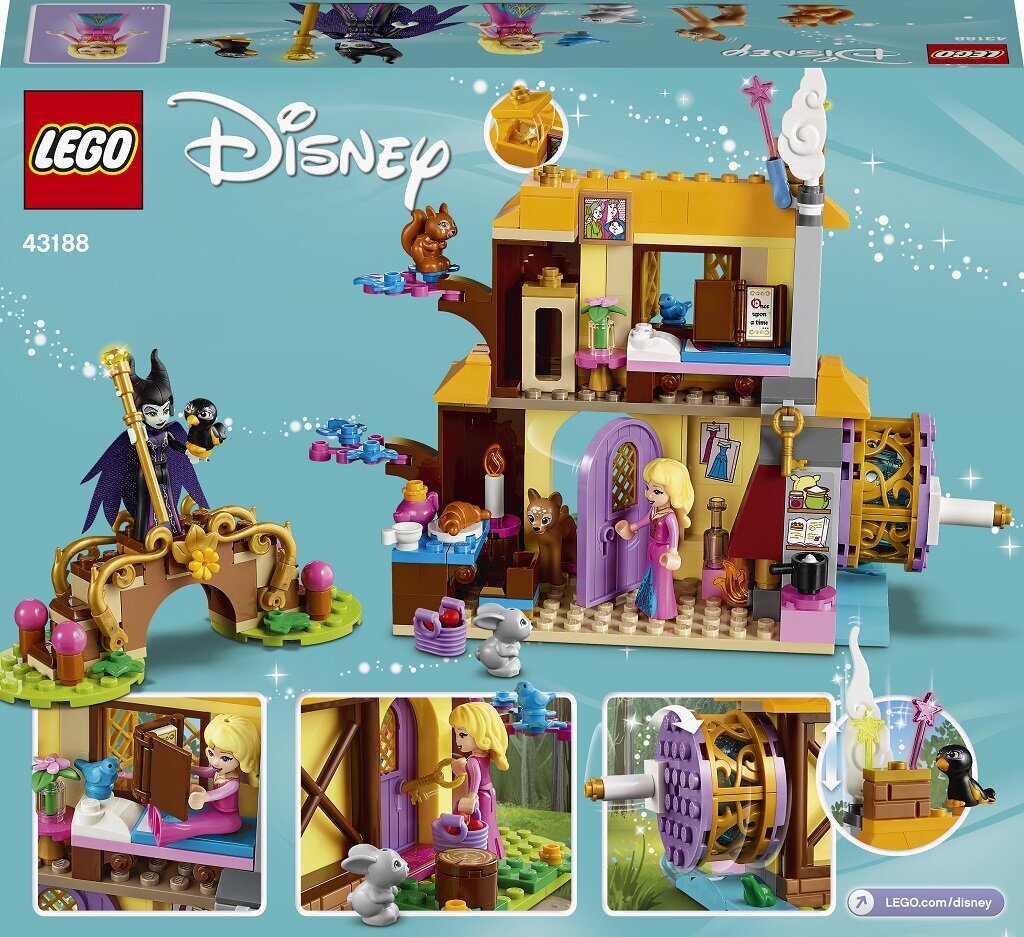 43188 LEGO® | Disney Princess Auroros trobelė miške цена и информация | Konstruktoriai ir kaladėlės | pigu.lt