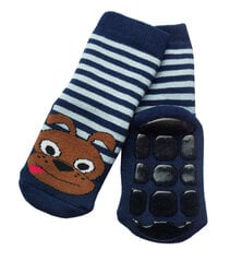 Детские нескользяшие носки для ползания «Собака и полоска» цена и информация | Колготки, носочки для новорожденных | pigu.lt