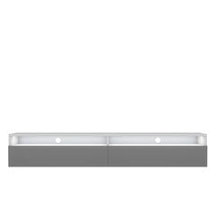 ТВ столик Selsey Rednaw 180 LED, серый/белый цена и информация | Тумбы под телевизор | pigu.lt