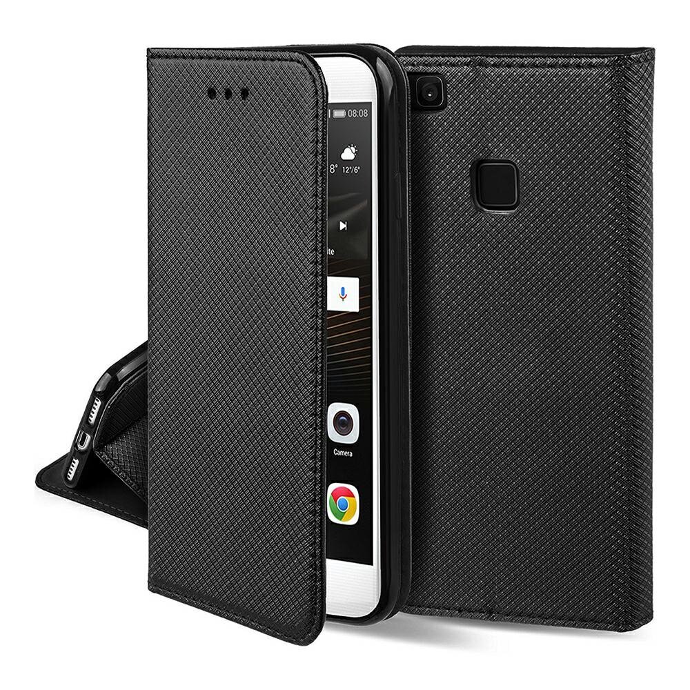 Dėklas Smart Magnet skirtas Huawei P9, juoda kaina ir informacija | Telefono dėklai | pigu.lt