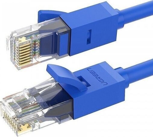 Ugreen NW102 tinklo laidas RJ45, Cat.6, UTP, apvalus, 5 m, mėlynas kaina ir informacija | Kabeliai ir laidai | pigu.lt