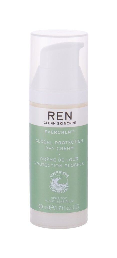 Dieninis veido kremas Ren Clean Skincare Evercalm Global Protection, 50 ml kaina ir informacija | Veido kremai | pigu.lt