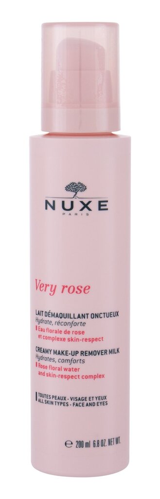 Kreminis makiažo valiklis Nuxe Very Rose 200 ml цена и информация | Veido prausikliai, valikliai | pigu.lt