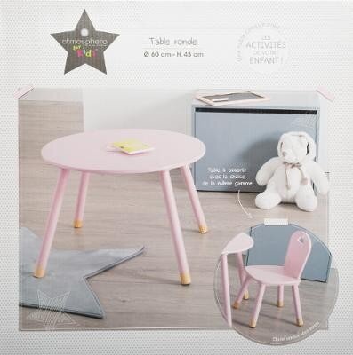 Vaikiškas rožinis staliukas 60 x 43cm kaina ir informacija | Vaikiškos kėdutės ir staliukai | pigu.lt