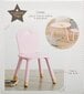Vaikiška kėdutė rožinė 32 x 50cm цена и информация | Vaikiškos kėdutės ir staliukai | pigu.lt