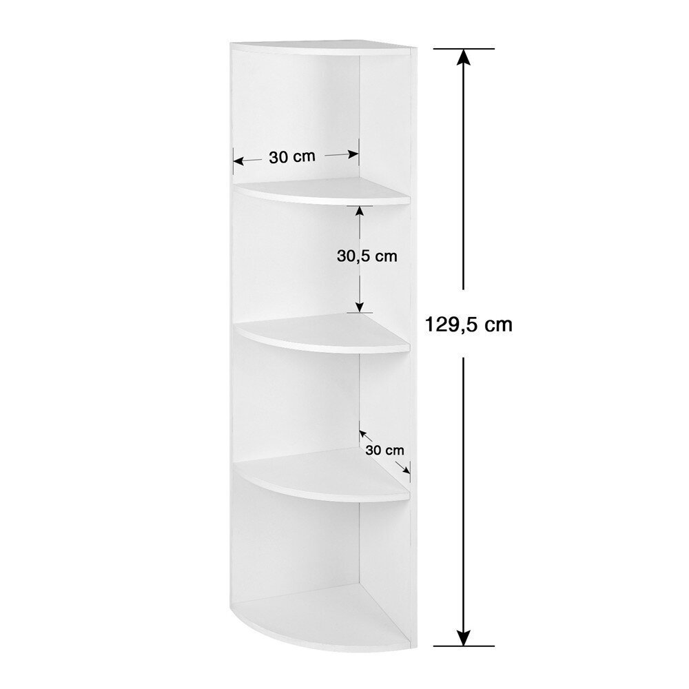 Pastatoma lentyna Songmics 130x30 cm, balta kaina ir informacija | Lentynos | pigu.lt