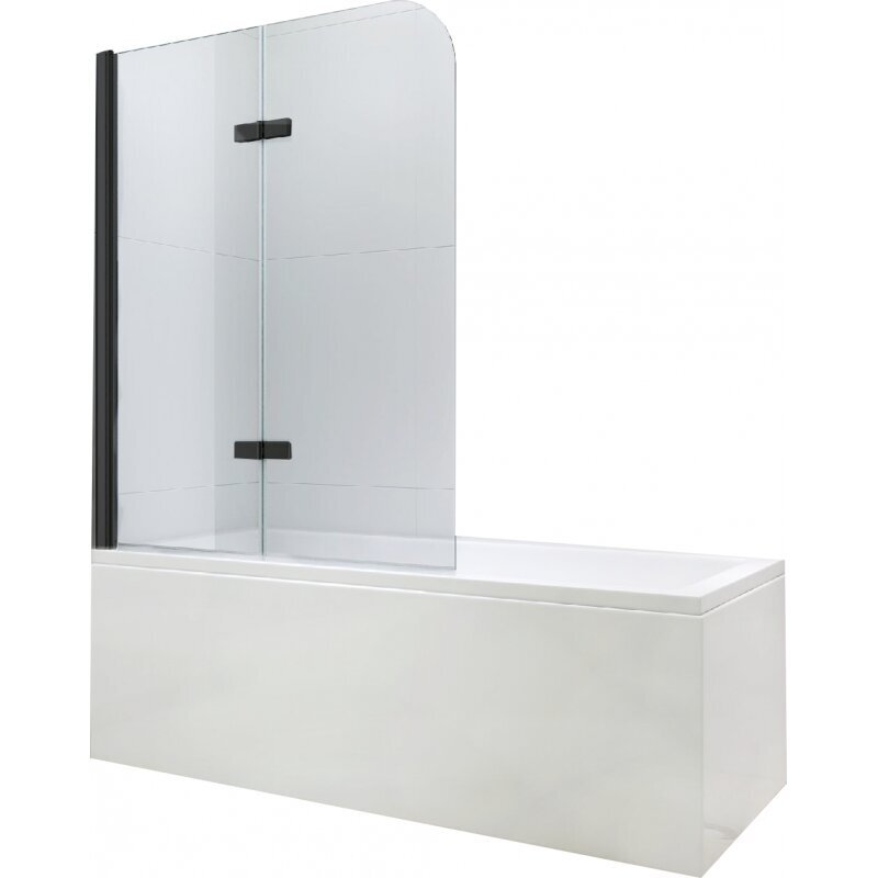 Vonios sienelė Mexen Felix II 80, 100 cm, black kaina ir informacija | Priedai vonioms, dušo kabinoms | pigu.lt