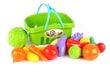 Vaikiškas krepšelis su vaisiais kaina ir informacija | Žaislai mergaitėms | pigu.lt