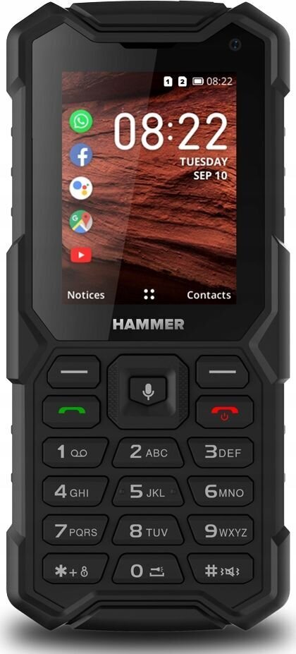 MyPhone Hammer 5 Smart, 4 GB, Dual SIM, Black kaina ir informacija | Mobilieji telefonai | pigu.lt