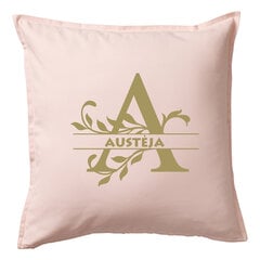 Dekoratyvinė pagalvėlė „Austėjos vardo pagalvėlė“, rausva kaina ir informacija | Dekoratyvinės pagalvėlės ir užvalkalai | pigu.lt