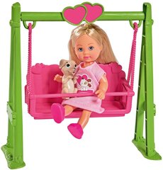 Lėlė Evi su sūpynėmis Simba Evi Love kaina ir informacija | Žaislai mergaitėms | pigu.lt