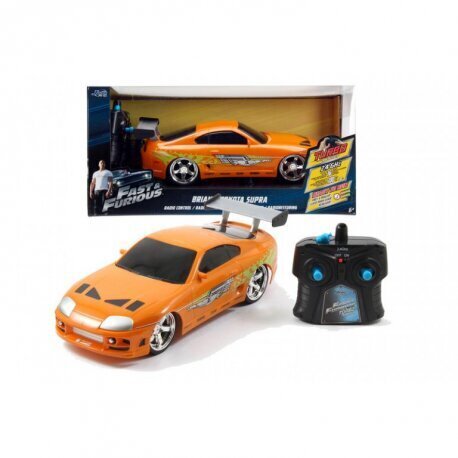 Radijo bangomis valdomas automodelis Simba Jada Toys Fast & Furious 1995 Brian's Toyota 1:16 kaina ir informacija | Žaislai berniukams | pigu.lt