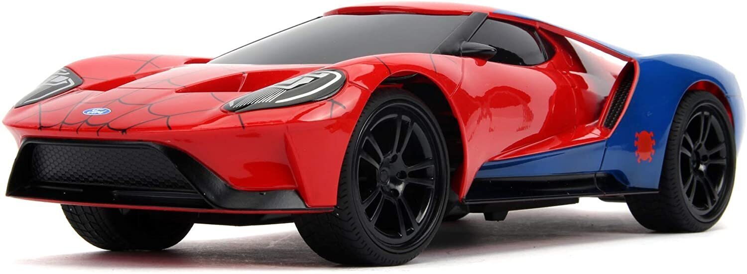 Radijo bangomis valdomas automodelis Marvel RC Spiderman 2017 Ford GT 1:16 цена и информация | Žaislai berniukams | pigu.lt