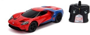 Радиоуправляемая модель автомобиля Marvel RC Spiderman 2017 Ford GT 1:16 цена и информация | Игрушки для мальчиков | pigu.lt