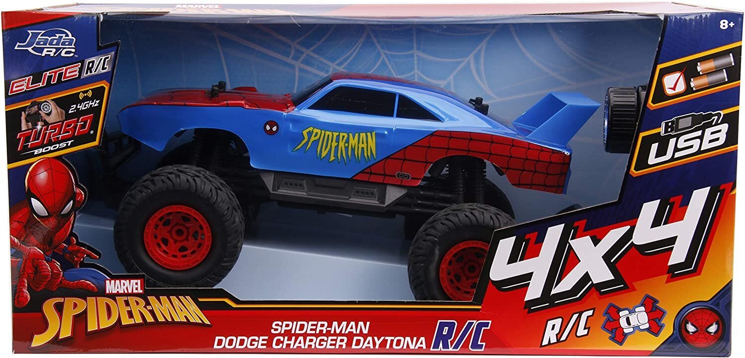 Radijo bangomis valdomas automodelis Marvel RC Spiderman Daytona 1:12 kaina ir informacija | Žaislai berniukams | pigu.lt