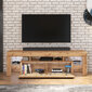 TV staliukas Selsey Vergon LED, rudas kaina ir informacija | TV staliukai | pigu.lt