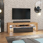 TV staliukas Selsey Vergon LED, rudas/juodas kaina ir informacija | TV staliukai | pigu.lt