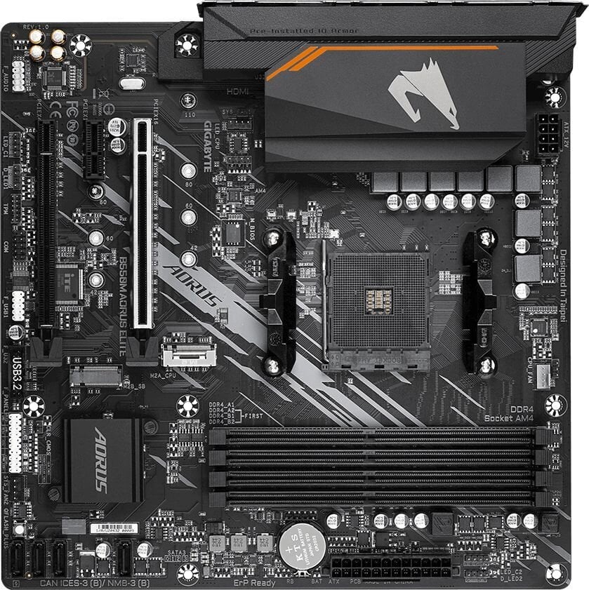 Gigabyte B550M Aorus Elite kaina ir informacija | Pagrindinės plokštės | pigu.lt