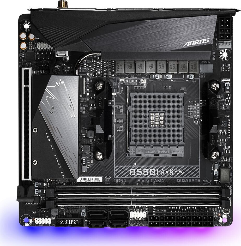 Gigabyte B550I AORUS PRO AX цена и информация | Pagrindinės plokštės | pigu.lt