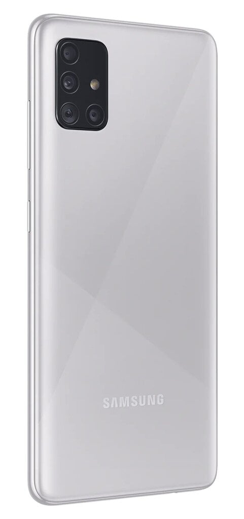 Samsung Galaxy A51, 128GB, Dual SIM, Haze Crush Silver kaina ir informacija | Mobilieji telefonai | pigu.lt