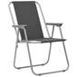 Sulankstomos stovyklavimo kėdės, 52x59x80 cm, 2 vnt pilkos kaina ir informacija | Turistiniai baldai | pigu.lt