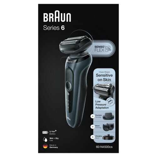 Braun Series 6 60-N4500cs kaina ir informacija | Barzdaskutės | pigu.lt