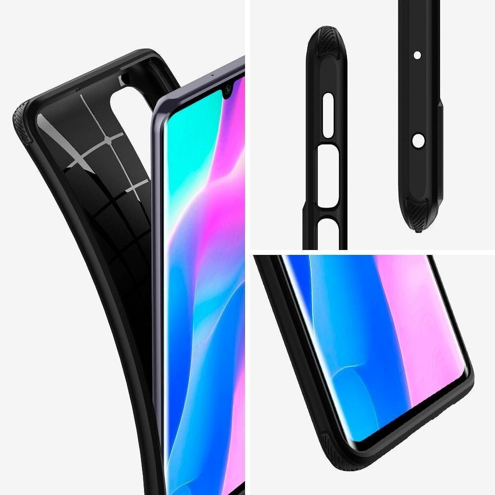 SPIGEN Rugged Armor dėklas telefonui skirtas Xiaomi Mi Note 10 Lite, juoda kaina ir informacija | Telefono dėklai | pigu.lt