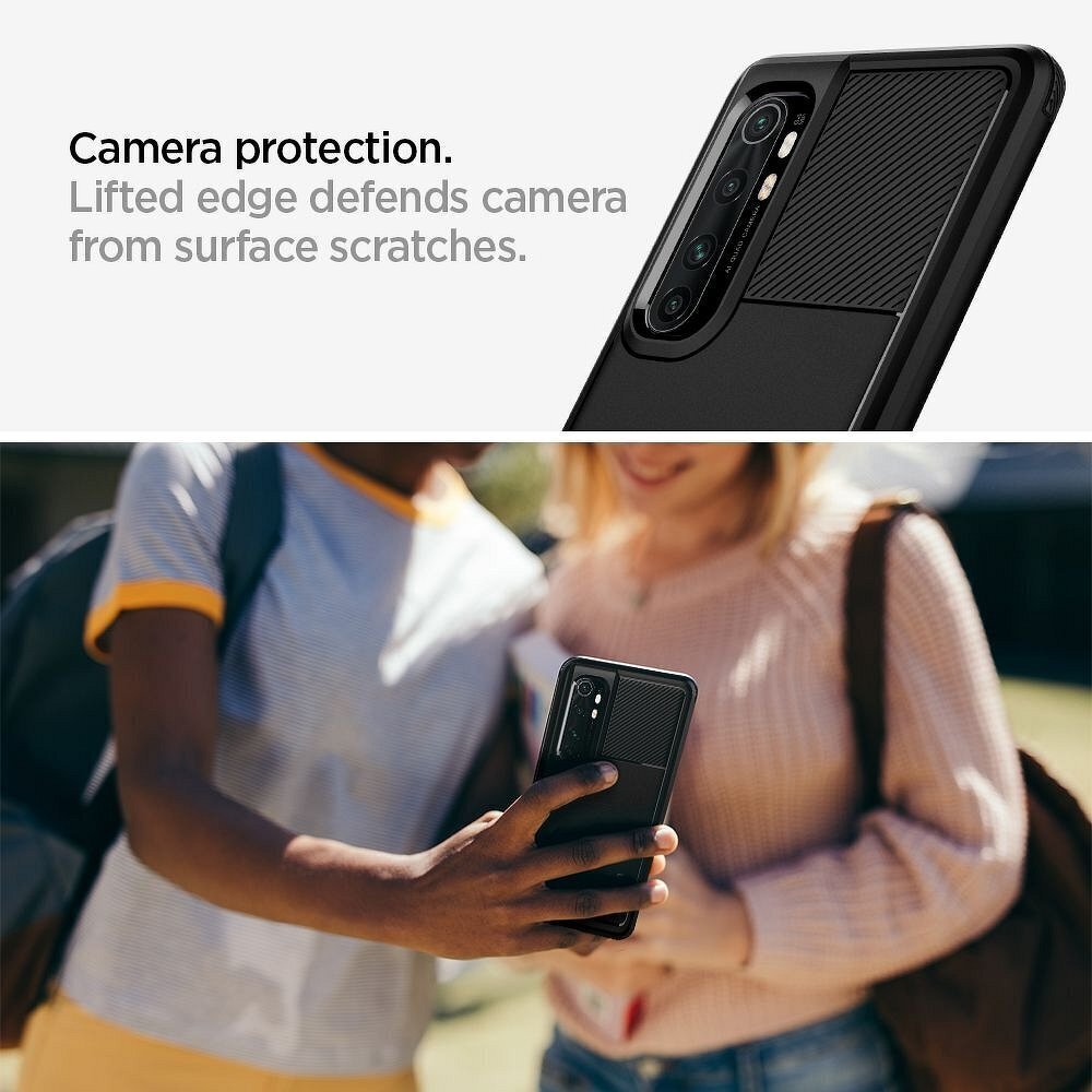 SPIGEN Rugged Armor dėklas telefonui skirtas Xiaomi Mi Note 10 Lite, juoda kaina ir informacija | Telefono dėklai | pigu.lt