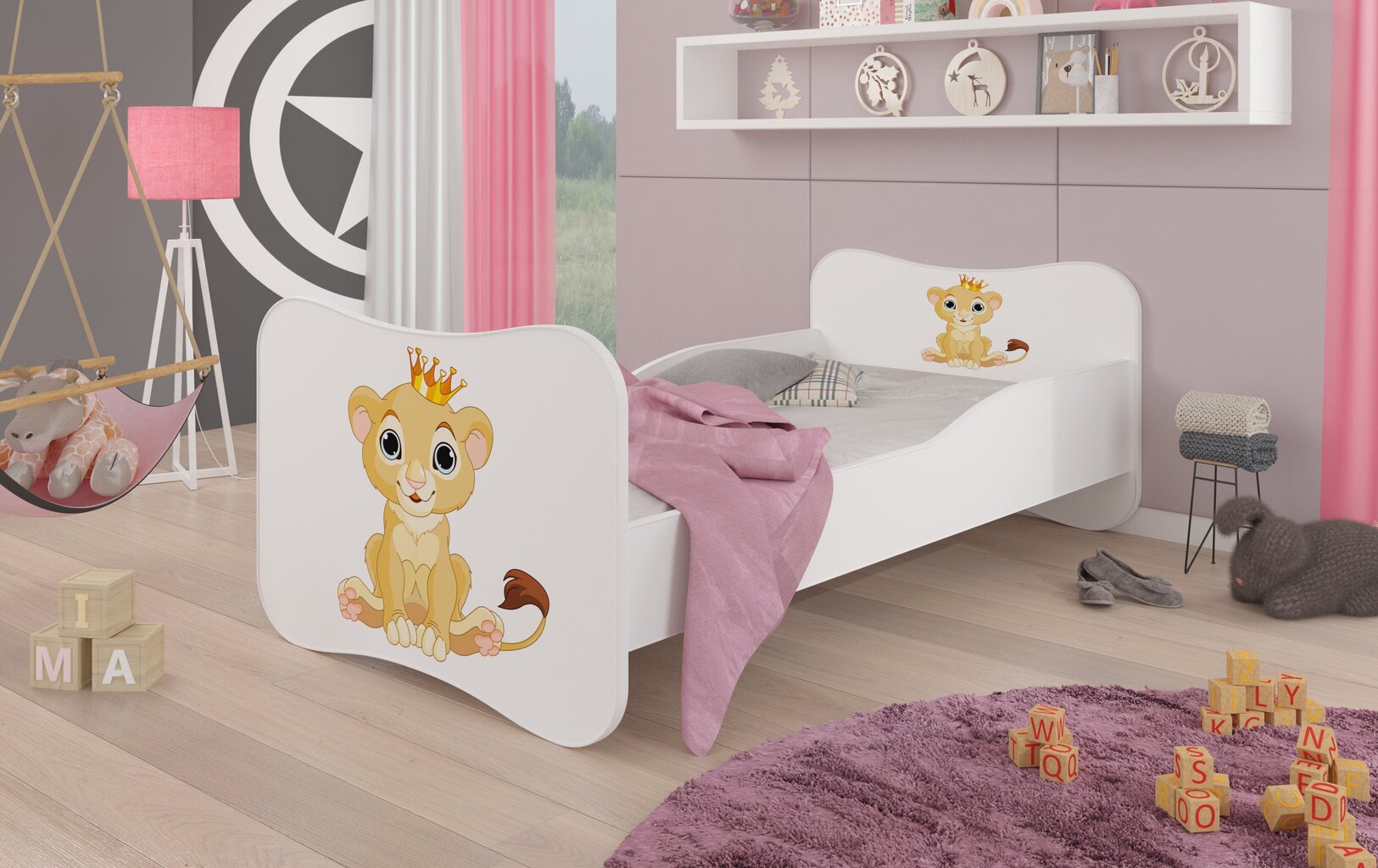 Vaikiška lova ADRK Furniture Gonzalo K3, 140x70 cm kaina ir informacija | Vaikiškos lovos | pigu.lt