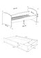 Vaikiška lova ADRK Furniture Gonzalo L2, 160x80 cm цена и информация | Vaikiškos lovos | pigu.lt