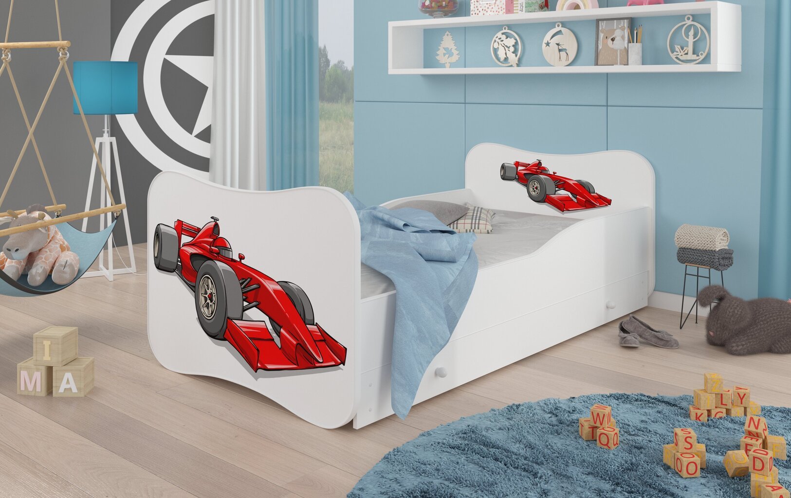 Vaikiška lova ADRK Furniture Gonzalo L2, 160x80 cm kaina ir informacija | Vaikiškos lovos | pigu.lt
