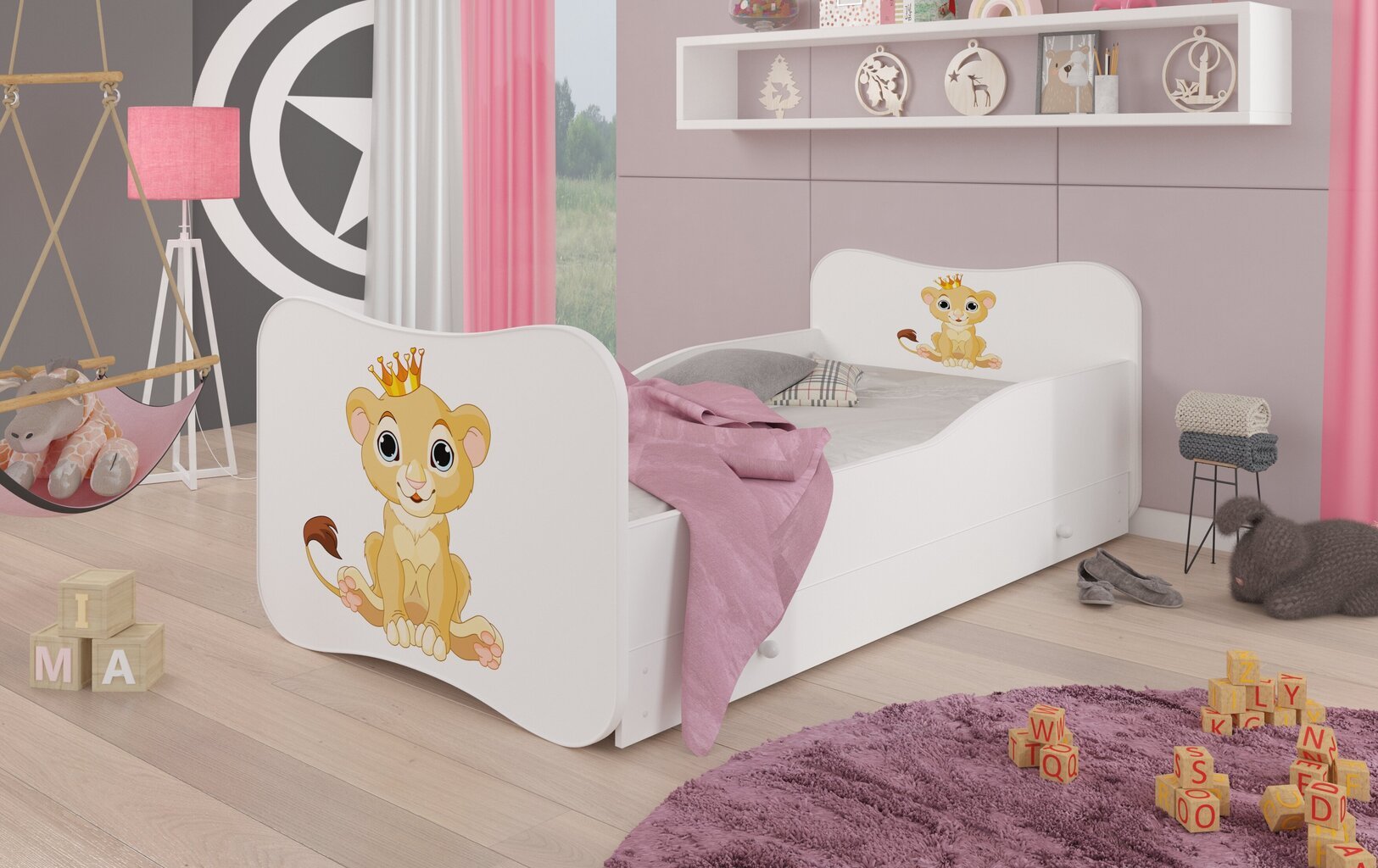 Vaikiška lova ADRK Furniture Gonzalo L3, 160x80 cm цена и информация | Vaikiškos lovos | pigu.lt