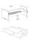 Vaikiška lova ADRK Furniture Gonzalo L7, 160x80 cm цена и информация | Vaikiškos lovos | pigu.lt